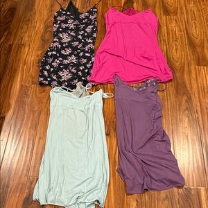 Victoria's Secret Chemises in Black Floral, Pink, Mint, and Purple